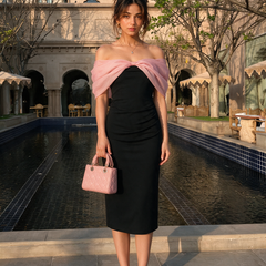 Selena Pink Bow Dress