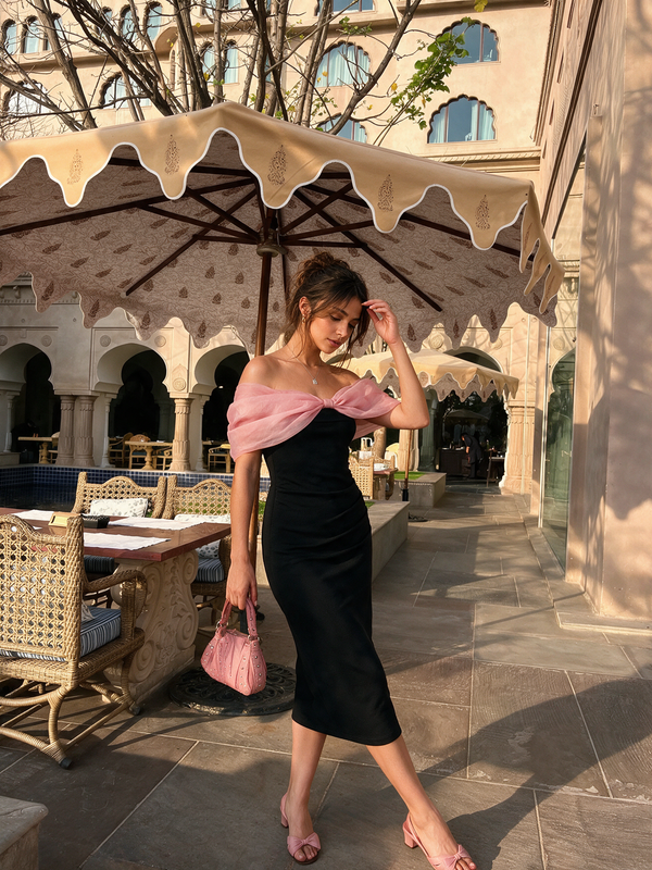Selena Pink Bow Dress