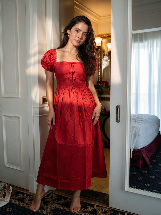 Lena Tie Up Dress