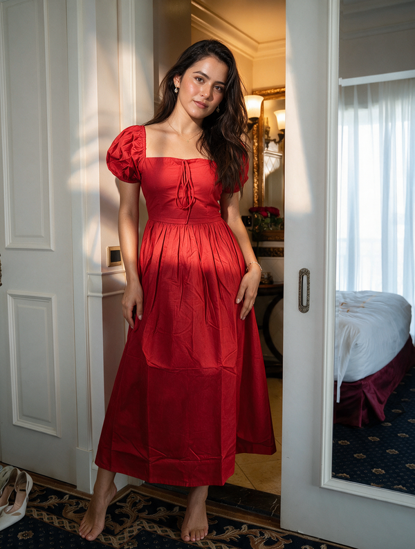 Lena Tie Up Dress