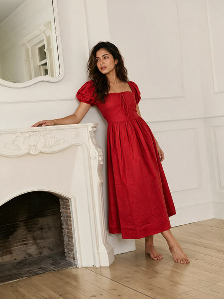 Lena Tie Up Dress